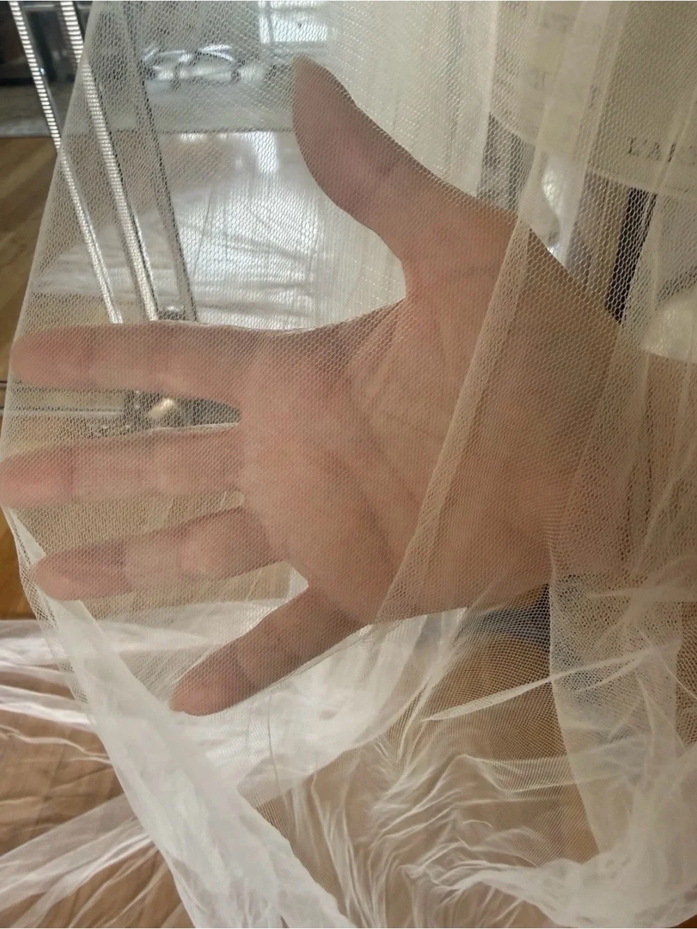 NEW Bush Tulle Chapel Length Veil